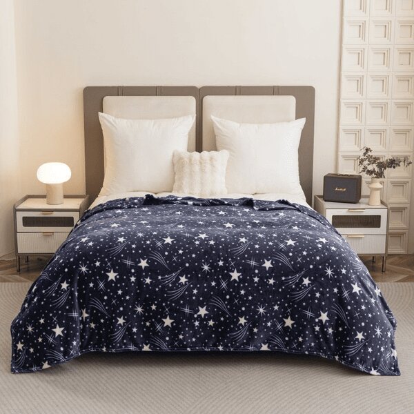 Mikropliš odeja STARLIGHT, temno modra Dimenzije: 150 x 200 cm