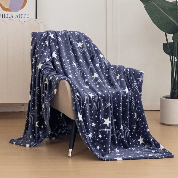 Mikropliš odeja STARLIGHT, temno modra Dimenzije: 150 x 200 cm