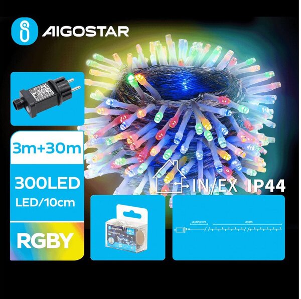 Aigostar - LED Zunanja božična veriga 300xLED/8 funkcij 33m IP44 multicolor