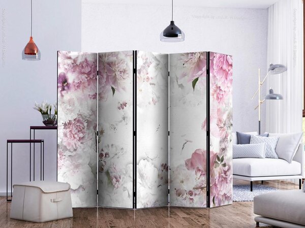 Artgeist Paravan Dancing Peonies I, 5-Delni, Enostranski