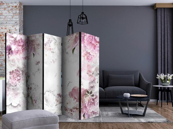 Artgeist Paravan Dancing Peonies I, 5-Delni, Enostranski