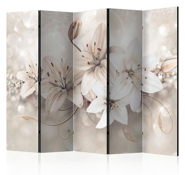 Artgeist Paravan Diamond Lilies I, 5-Delni, Enostranski