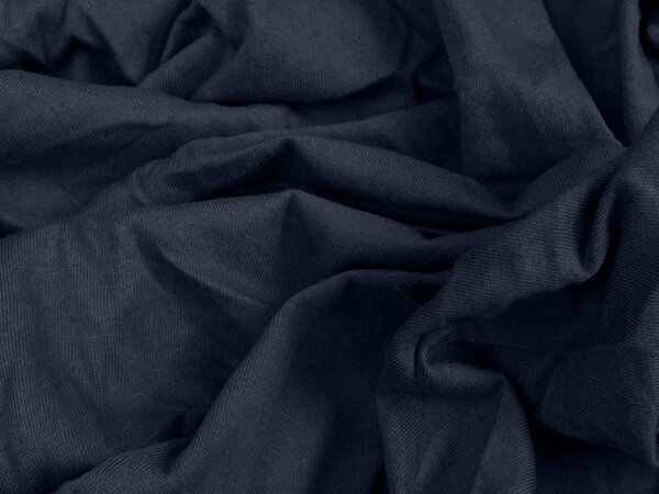 Jersey rjuha z likro mornarsko modra 90 x 200 cm