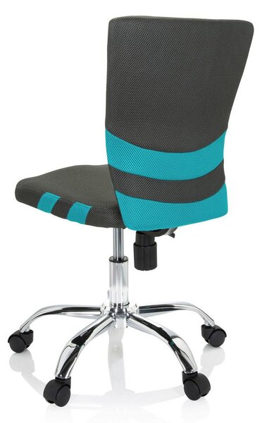 MID.YOU Mladinski Vrtljivi Stol Kiddy Comfort I, Siva, Turkizna