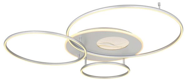 Mömax Stropna Led-svetilka Linyou, Srebrna