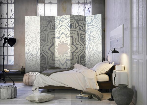 Artgeist Paravan Winter Mandala I, 5-Delni, Enostranski