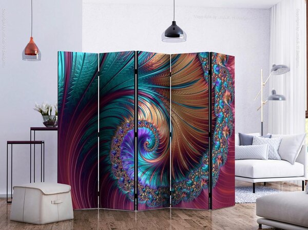 Artgeist Paravan Peacock Tail I, 5-Delni, Enostranski