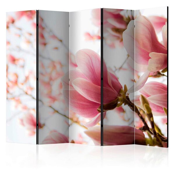 Artgeist Paravan Pink Magnolia I, 5-Delni, Dvostranski