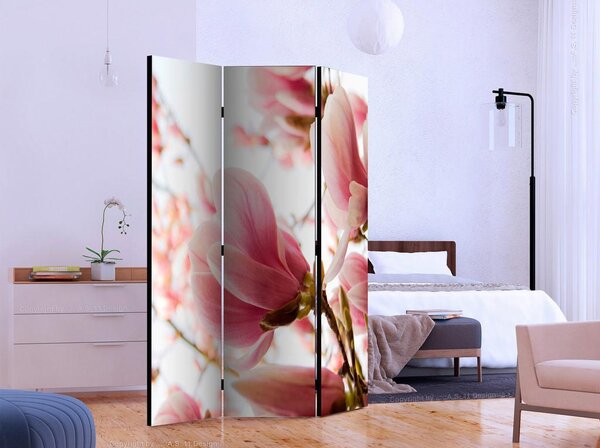 Artgeist Paravan Pink Magnolia, 3-Delni, Dvostranski