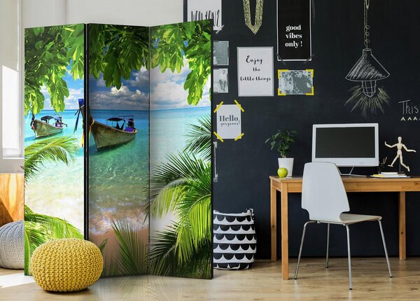 Artgeist Paravan Tropical Paradise, 3-Delni, Dvostranski
