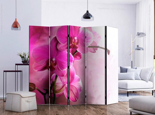 Artgeist Paravan Pink Orchid I, 5-Delni, Dvostranski