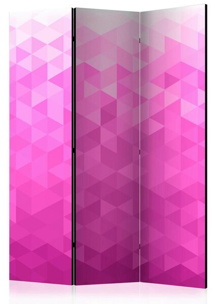 Artgeist Paravan Pink Pixel, 3-Delni, Dvostranski