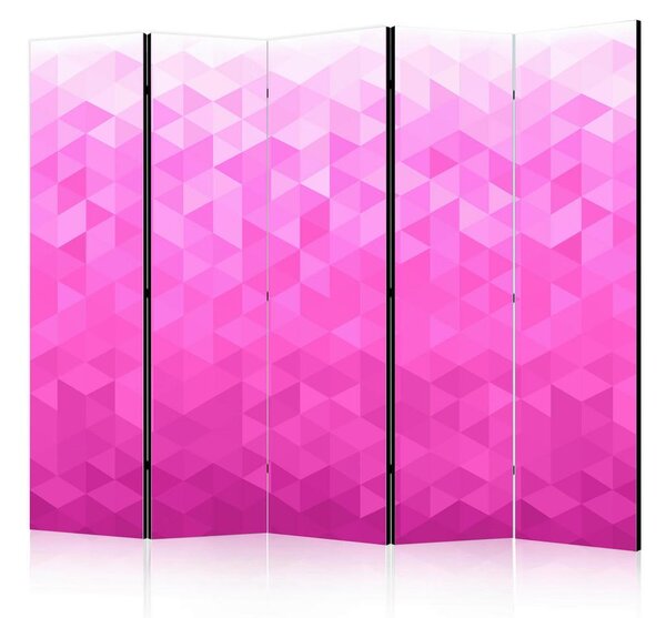 Artgeist Paravan Pink Pixel I, 5-Delni, Dvostranski