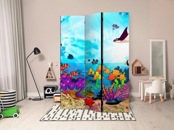 Artgeist Paravan Underwater Fun, 3-Delni, Dvostranski