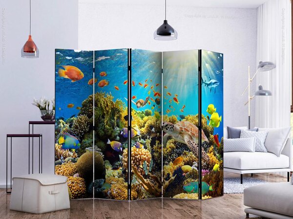 Artgeist Paravan Underwater Land I, 5-Delni, Enostranski