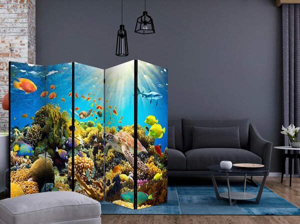 Artgeist Paravan Underwater Land I, 5-Delni, Enostranski