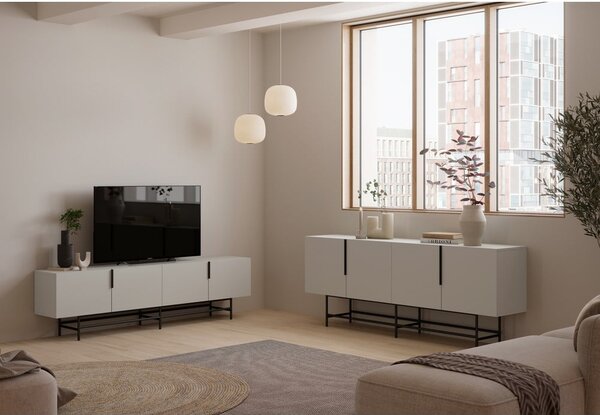 Kremno bela TV omarica 200x54,5 cm Eldia – Marckeric