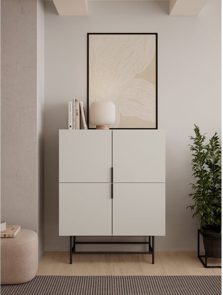 Kremno bela omarica 100x128 cm Eldia – Marckeric