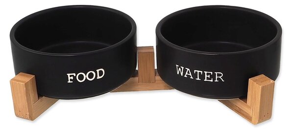 Keramičen komplet posod za pse s podstavkom ø 13 cm Dog Fantasy – Plaček Pet Products