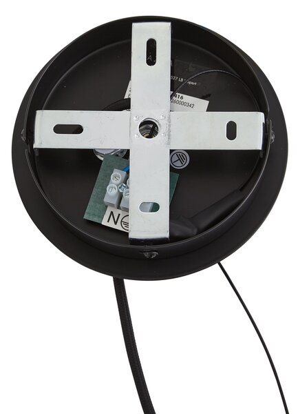 Art Deco Pendant Lamp Black with Smoke Glass Oval 14-Light - Mochan