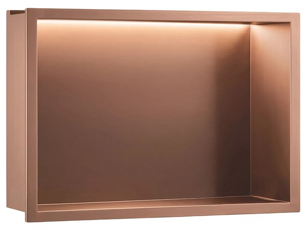 Kopalniška nišna polica LED 30x45 Brush Copper