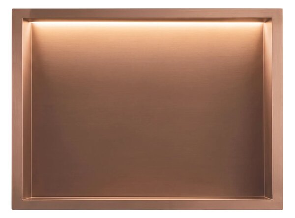 Kopalniška nišna polica LED 30x45 Brush Copper