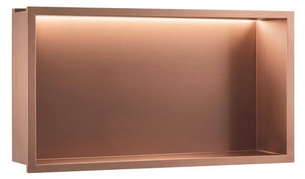 Kopalniška nišna polica LED 30x60 Brush Copper