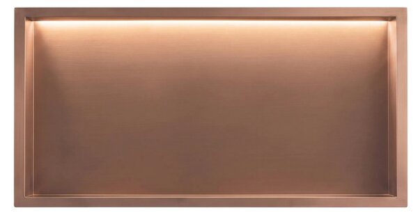 Kopalniška nišna polica LED 30x60 Brush Copper