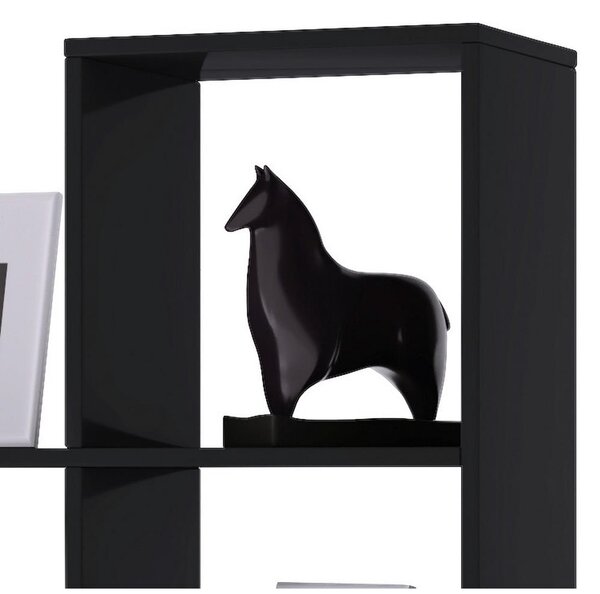 SOBNA PREGRADA 142,5/138,5/29 cm črna
