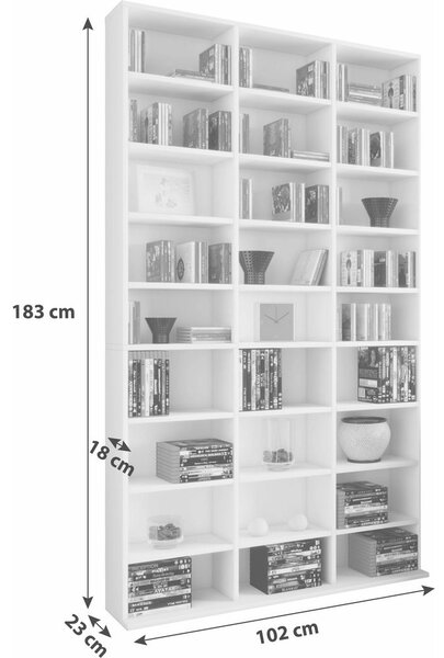 REGAL 102/183/18 (23) cm barve hrasta