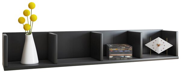 STENSKI REGAL 97/15/17 cm črna