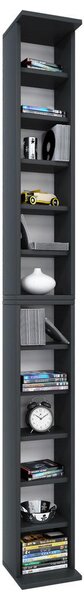 REGAL ZA CD-JE 21/183/20 cm črna