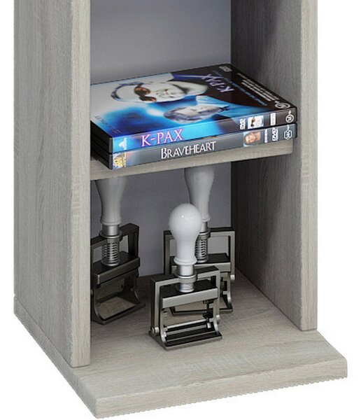 REGAL ZA CD-JE 21/183/20 cm barve hrasta