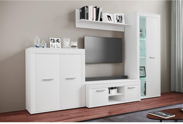 MID.YOU Dnevni Regal Usilo L, Bela, 4-Delni