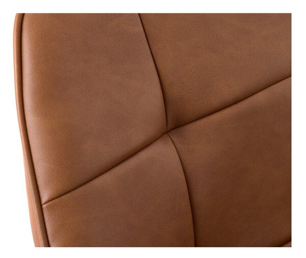 Rjavi oblazinjeni jedilni stoli v kompletu z nasloni za roke 2 ks Nolan Square – Unique Furniture