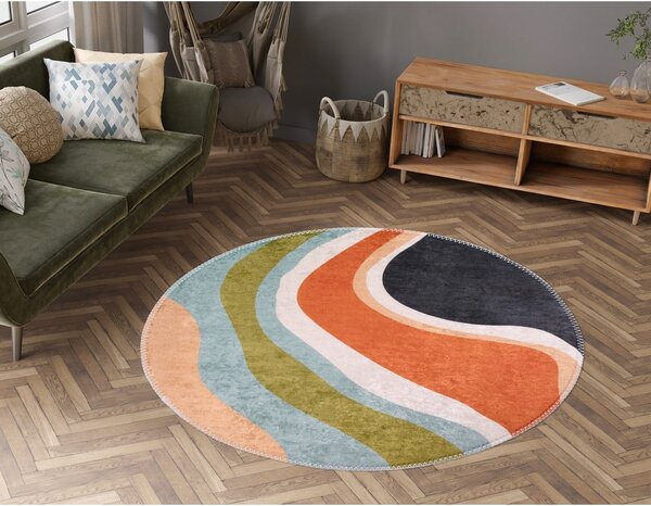 Pralna okrogla preproga ø 120 cm Colors of Joy – Vitaus