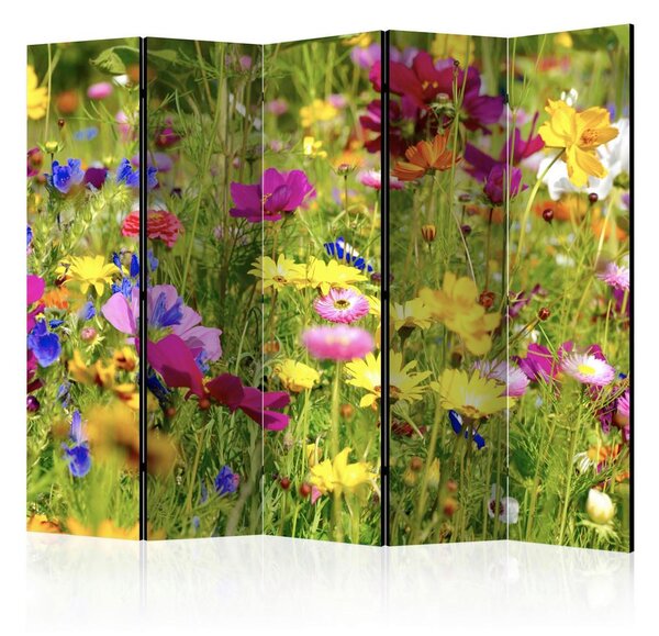 Artgeist Paravan Summer Flowers I, 5-Delni, Enostranski