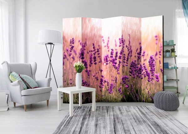 Artgeist Paravan Lavender In The Rain I, 5-Delni, Enostranski