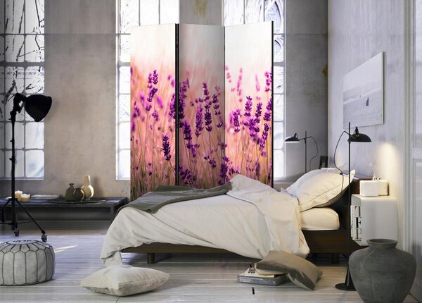 Artgeist Paravan Lavender In The Rain, 3-Delni, Dvostranski