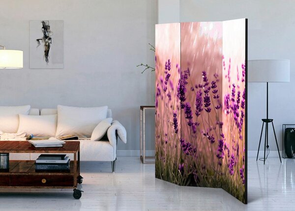 Artgeist Paravan Lavender In The Rain, 3-Delni, Dvostranski