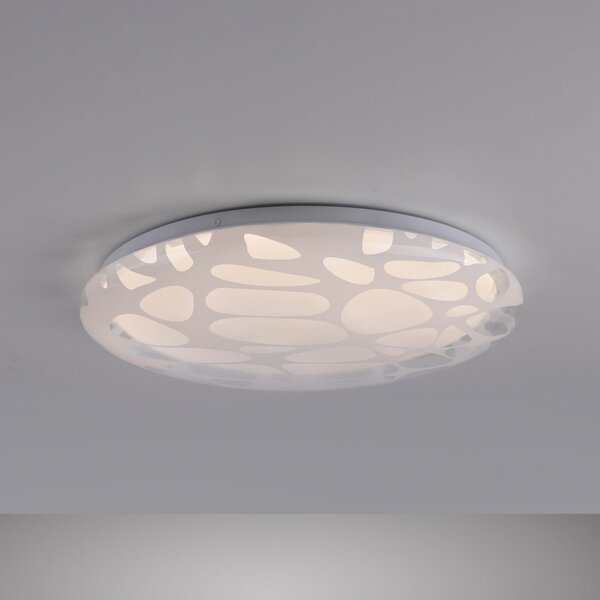 JUST LIGHT. GmbH LED-stropna svetilka ART Plafo 14009, bela, železo, daljinski upravljalnik, zatemnjen, Bela, Dnevna soba / jedilnica, Kovina, Sodobni