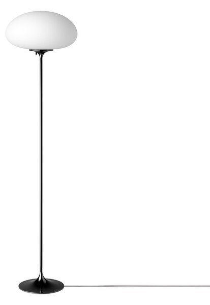 GUBI Gubi Stojna svetilka Stemlite, črna-krom, višina 150 cm, z možnostjo zatemnitve, zatemnjen, Kovinska, Dnevna soba / jedilnica, Kovina, Dizajn