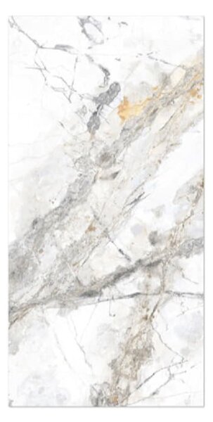 Gres ploščica Marble Riva Gold (60 x 120 x 0,9 cm, sijaj)