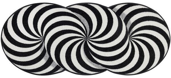 TEKAČ Infinity Swirl 60/140 cm potiskano črna, bela