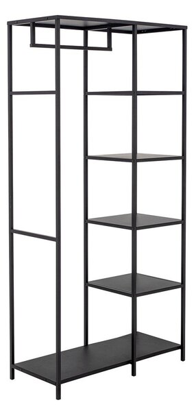 Črno kovinsko stojalo za oblačila 90x183x40 cm Valde – Bloomingville