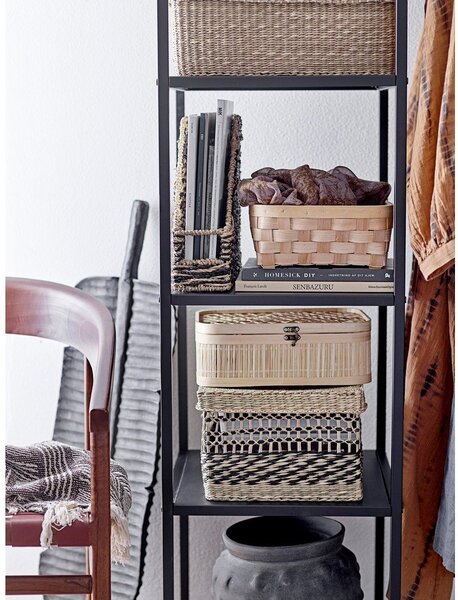 Črno kovinsko stojalo za oblačila 90x183x40 cm Valde – Bloomingville