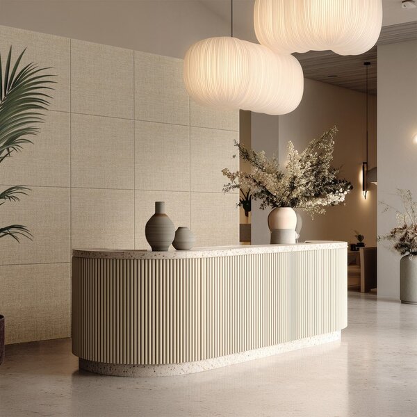 Tekstilni akustični paneli v kompletu 2 ks 60x60 cm Light Linen – Styler