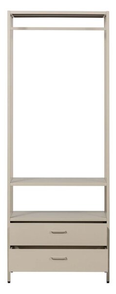 Bež odprta kovinska garderobna omara 70x185x54 cm Ferris – WOOOD
