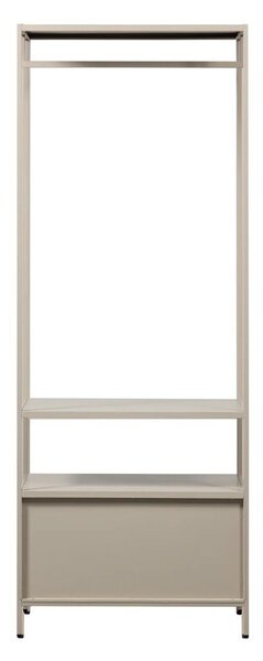 Bež odprta kovinska garderobna omara 70x185x54 cm Ferris – WOOOD