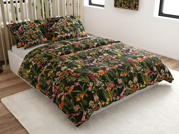 Posteljnina iz mikrovlaken MYSTIC GARDEN temno zelena Dimenzije posteljnine: 70 x 90 cm | 140 x 220 cm